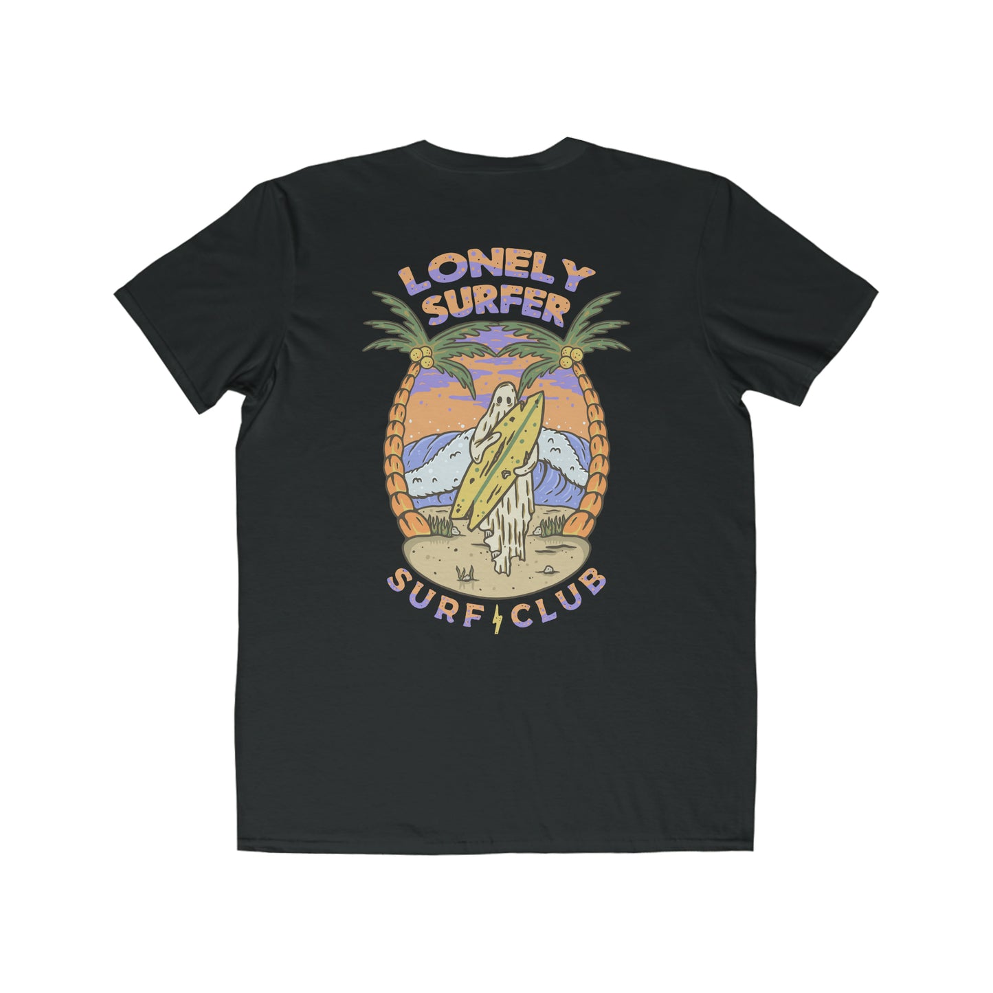 LonelySurfer Grieving Ghost Tee - Black