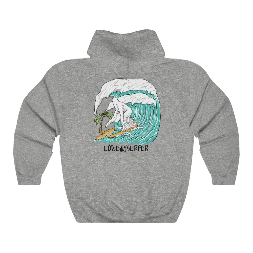 LonelySurfer Groovy Ghost Hoodie - Grey