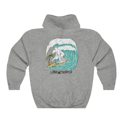 LonelySurfer Groovy Ghost Hoodie - Grey