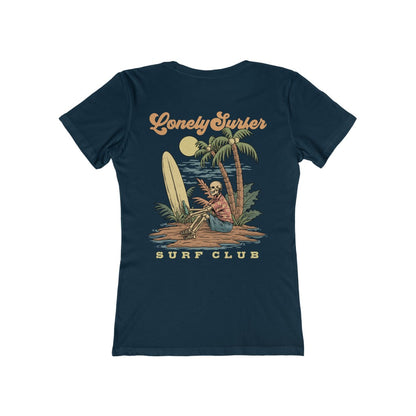 LonelySurfer Sad Skeli T - Midnight Blue