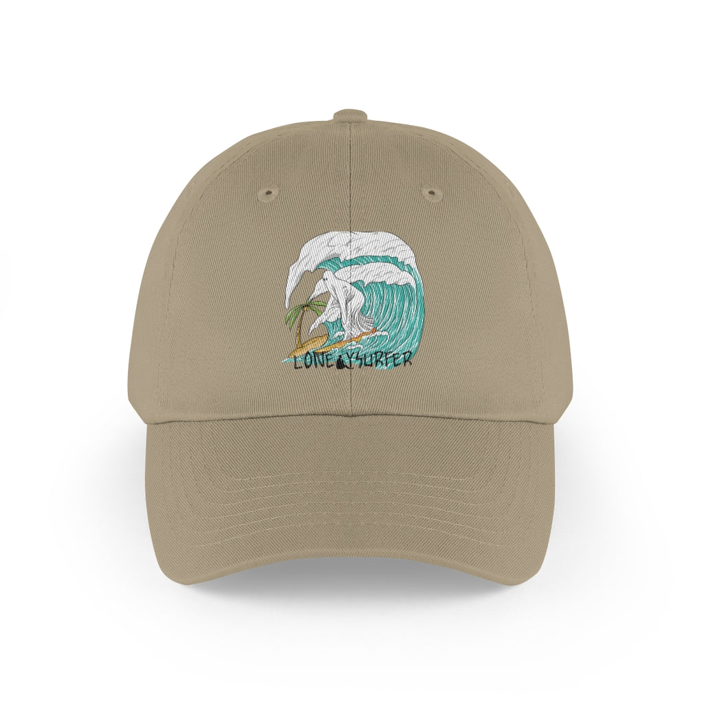 LonelySurfer Groovy Ghost Hat - Khaki/White