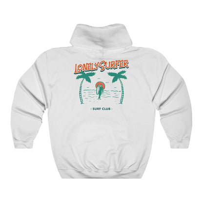 LonelySurfer Surf Club Hoodie - White