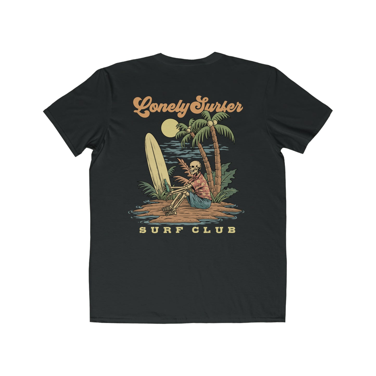 LonelySurfer Sad Skeli Tee - Black