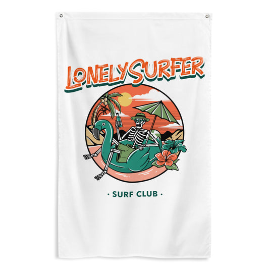 LonelySurfer Skeli Ona Floaty Wall Flag