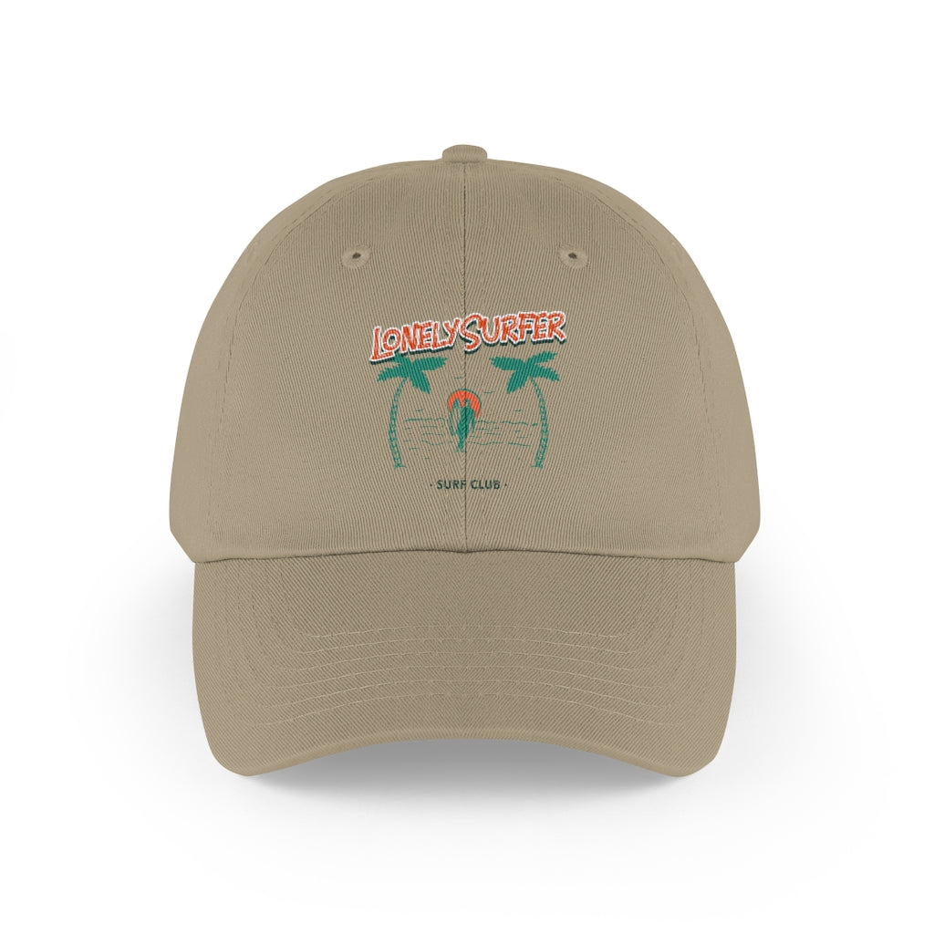 LonelySurfer Surf Club Hat - Khaki/White - LonelySurfer