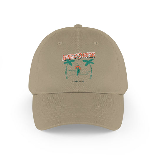 LonelySurfer Surf Club Hat - Khaki/White - LonelySurfer