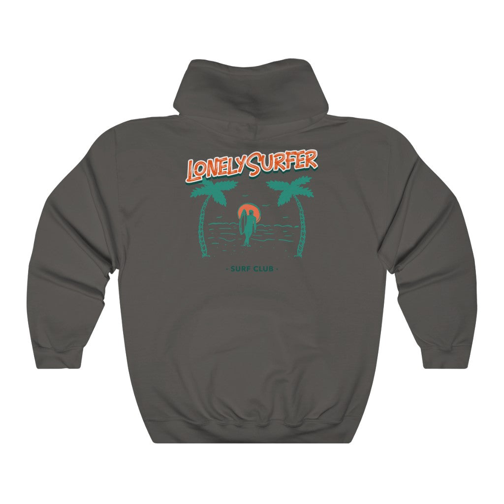 LonelySurfer Surf Club Hoodie - Charcoal