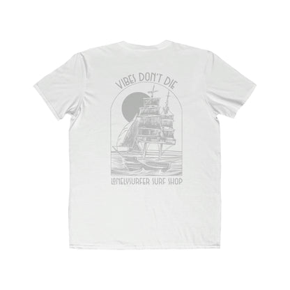 LonelySurfer Vibes Don't Die Tee - White