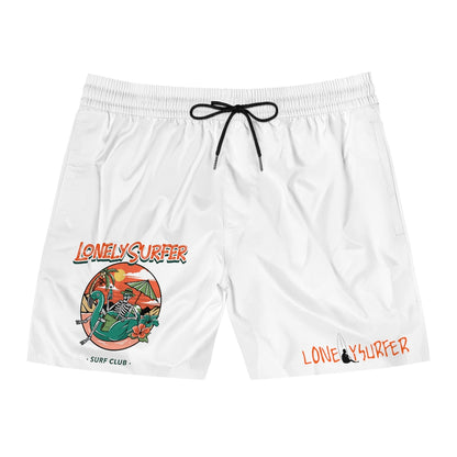 LonelySurfer Skeli Ona Floaty Trunks - White - LonelySurfer